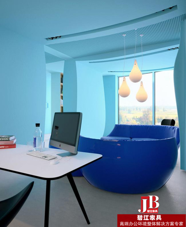上海碧江辦公家具廠打造海洋風(fēng)辦公家具空間