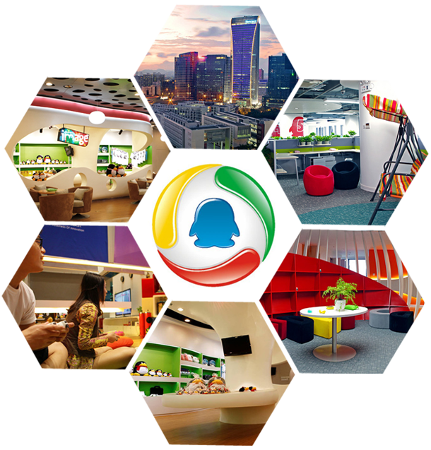 騰訊公司在碧江完成辦公家具一站式采購