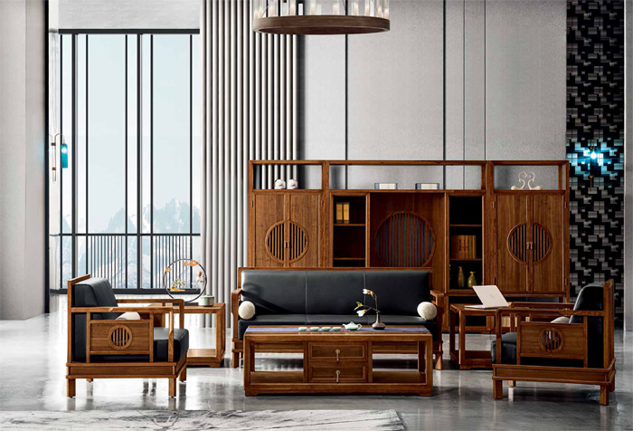 新中式楠木辦公桌 新中式楠木辦公桌