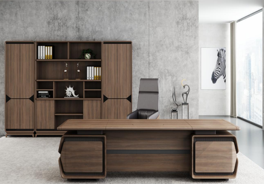 實木中式辦公桌