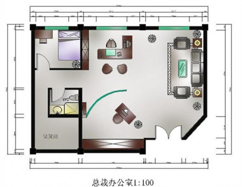 領(lǐng)導(dǎo)辦公區(qū)設(shè)計(jì)